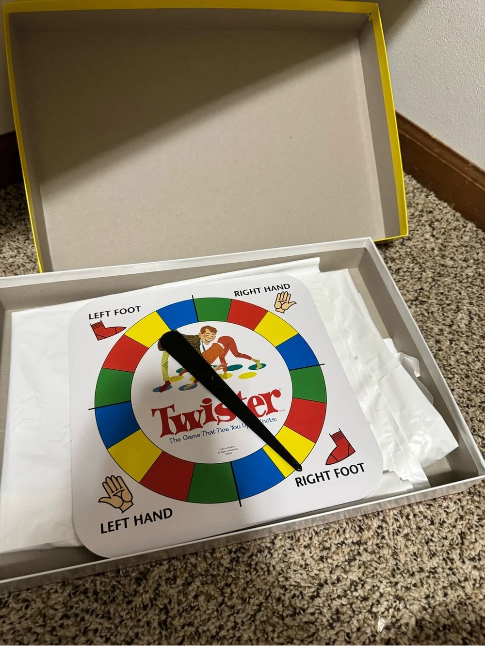 Hasbro Twister Retro Series Kids Game - Black Box